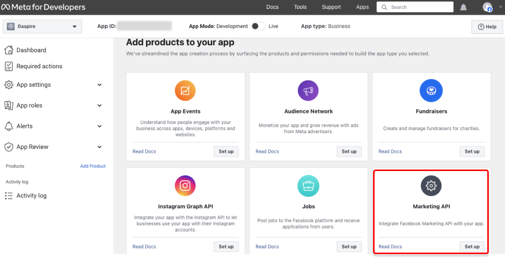 Facebook Marketing API Facebook Marketing API