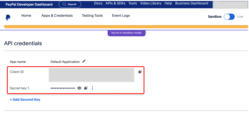 Paypal API Creds Paypal API Creds