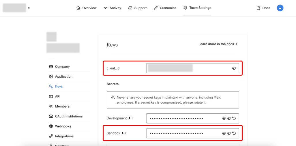 Plaid Client Id Secret Plaid Client Id Secret