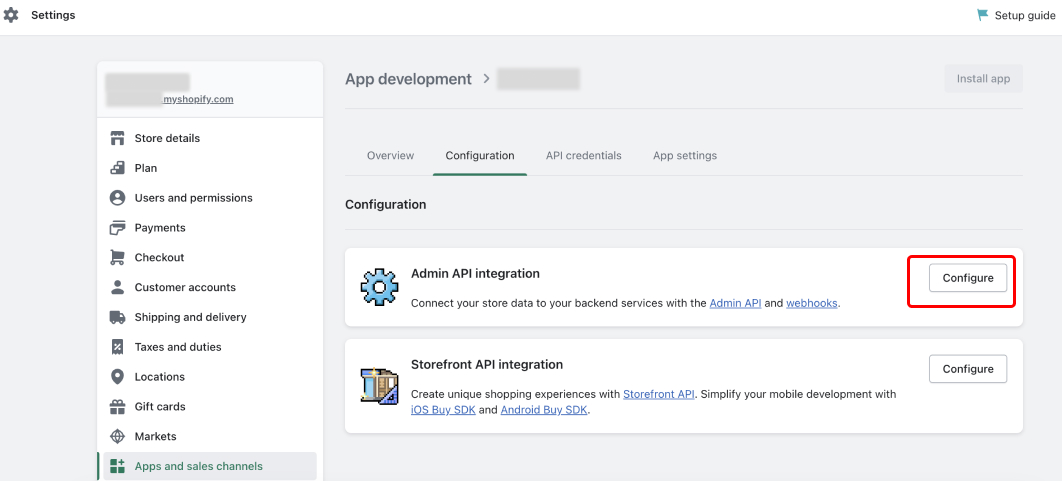 Shopify Config Shopify Config