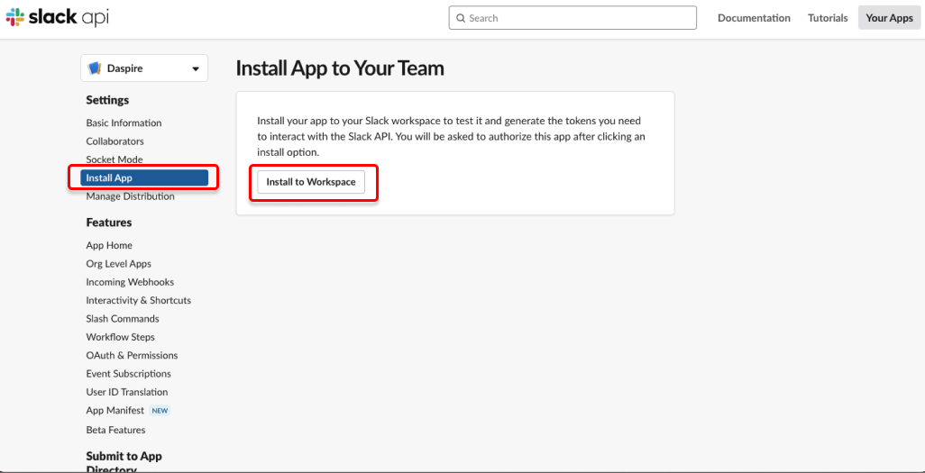 Slack Install App Slack Install App