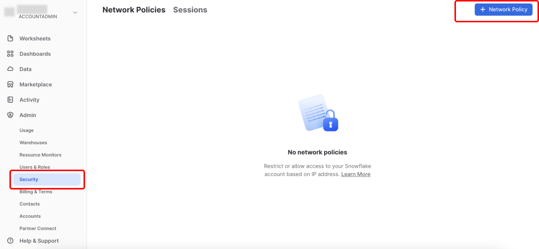 Snowflake Network Policies Snowflake Network Policies