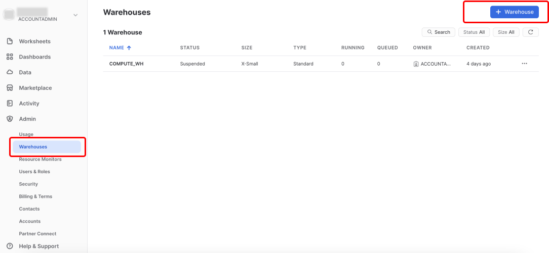 Snowflake Warehouses Snowflake Warehouses