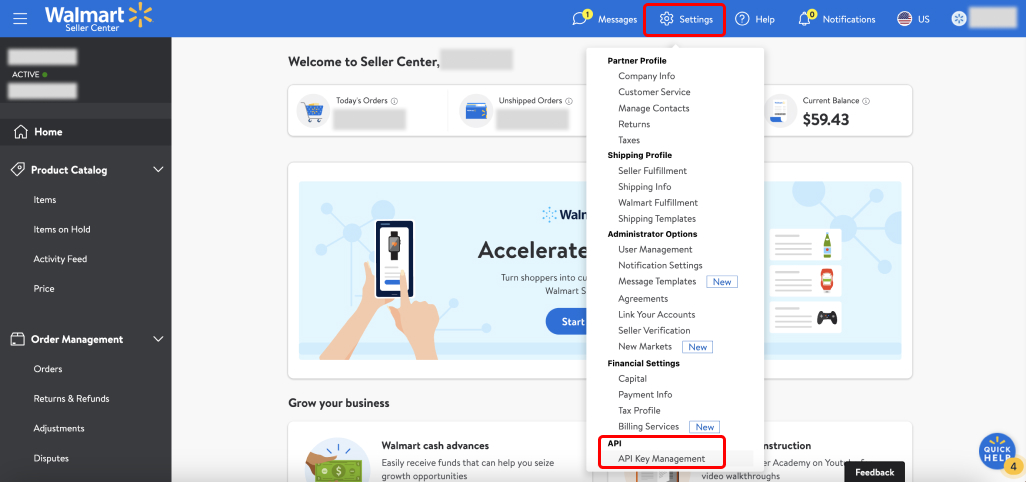 Walmart Settings Walmart Settings