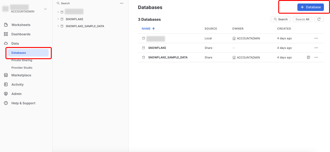 Snowflake Databases Snowflake Databases