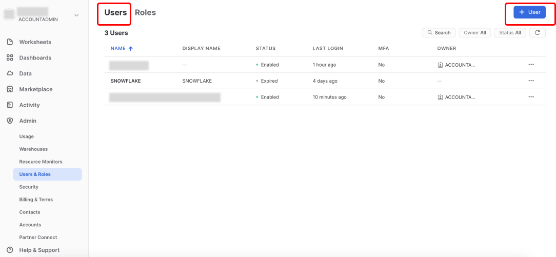 Snowflake Users Snowflake Users
